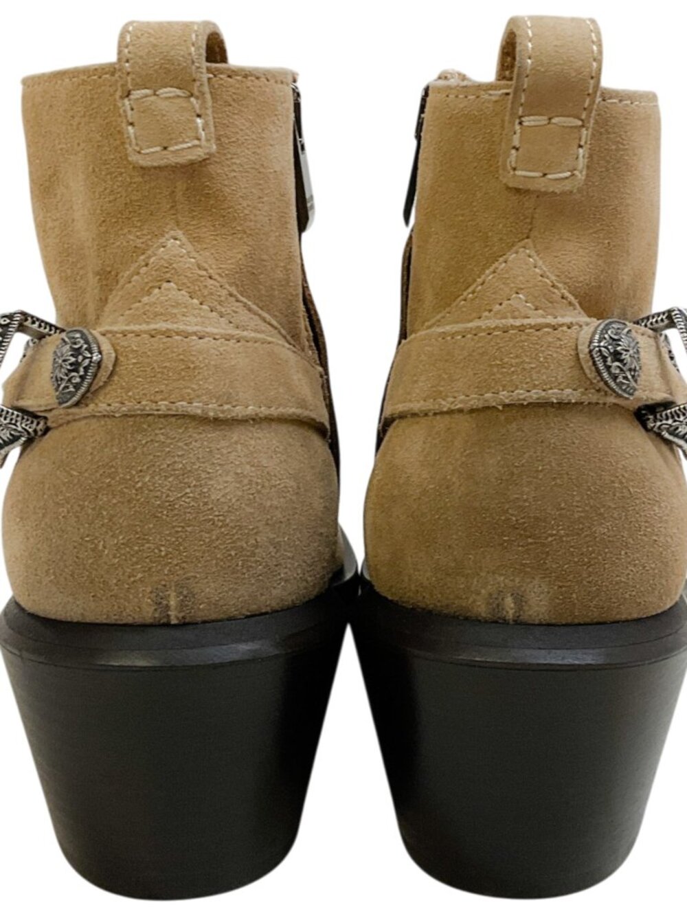 Golden Goose Deluxe Brand Tan Suede Patty Western Ankle Booties - Picture 5 of 9